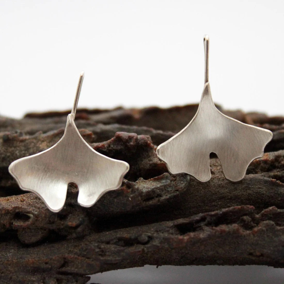 Pendientes de plata Gynkgo Biloba, m