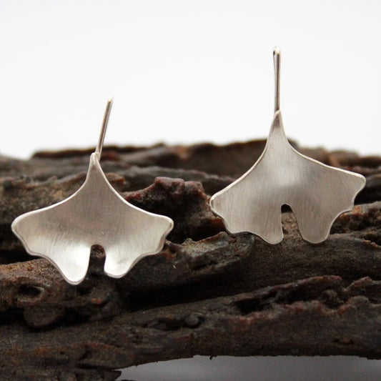 Pendientes de plata Gynkgo Biloba, m