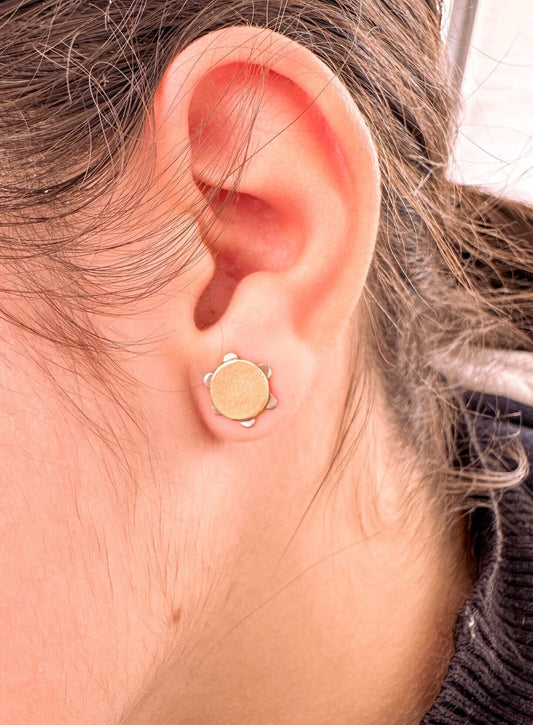 pendientes pandereta mini