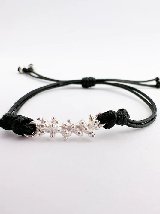 Pulsera ajustable barrita de coral