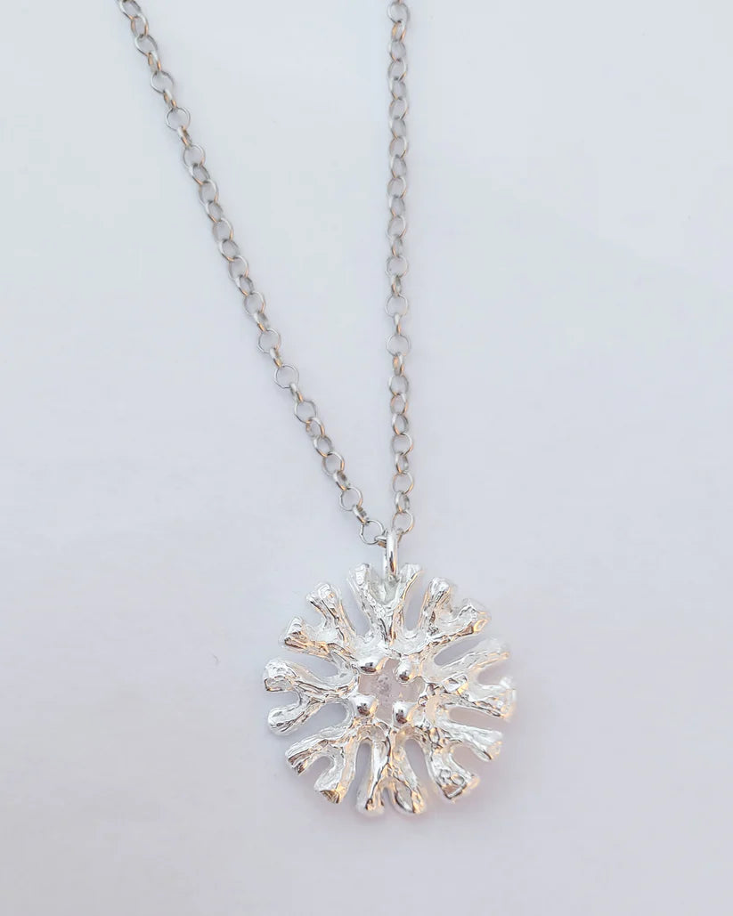 Colgante arrecife de plata y circonita