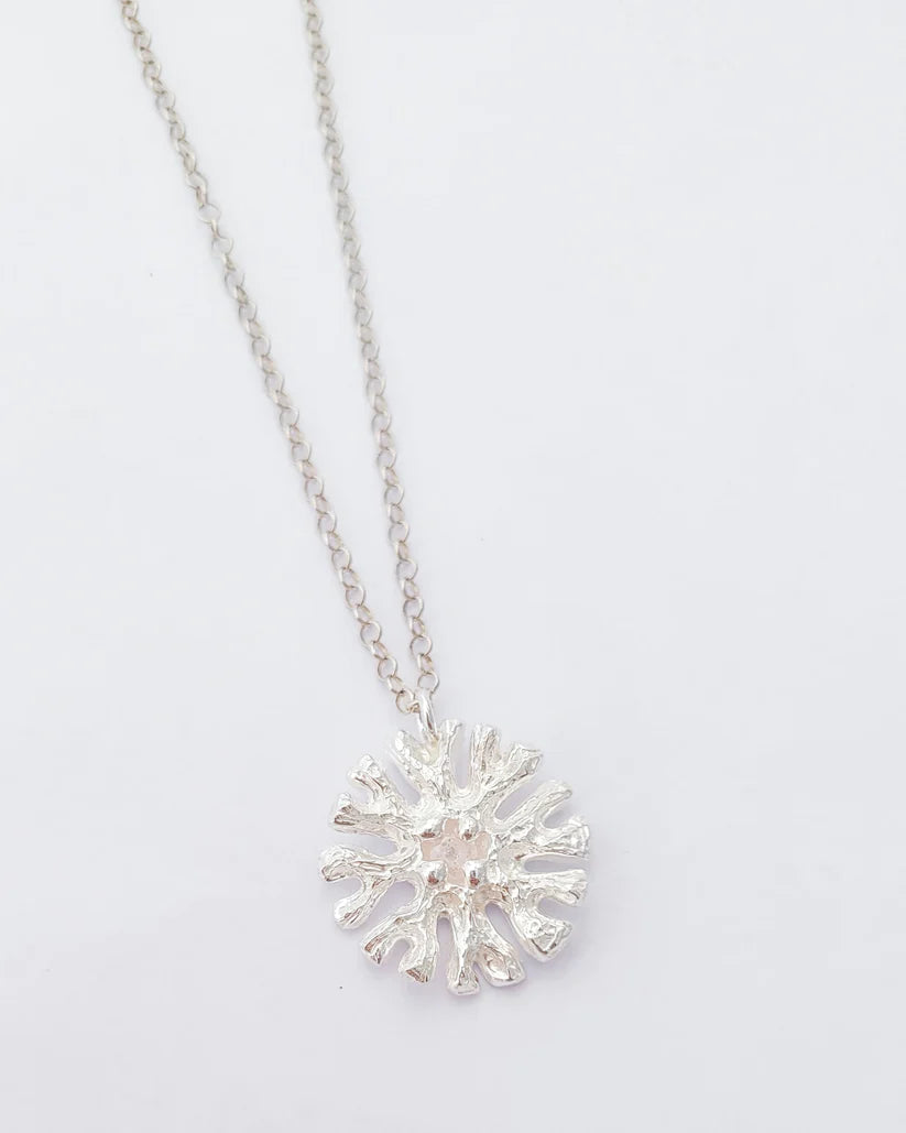 Colgante arrecife de plata y circonita