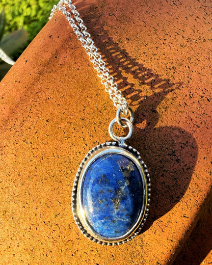 COLGANTE LAPISLÁZULI Y PLATA