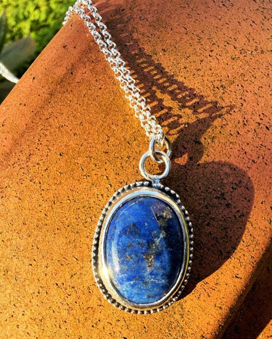 COLGANTE LAPISLÁZULI Y PLATA