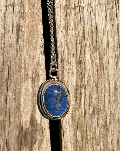 COLGANTE LAPISLÁZULI Y PLATA