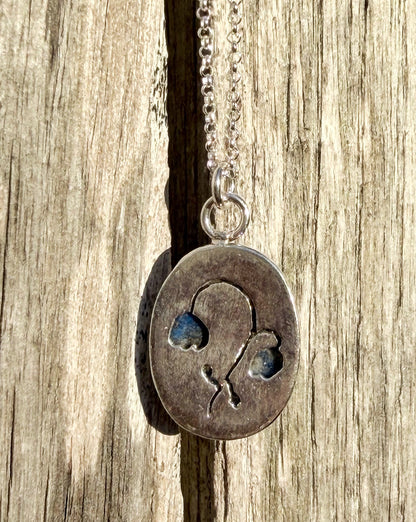 COLGANTE LAPISLÁZULI Y PLATA