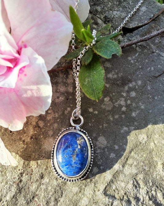 COLGANTE LAPISLÁZULI Y PLATA