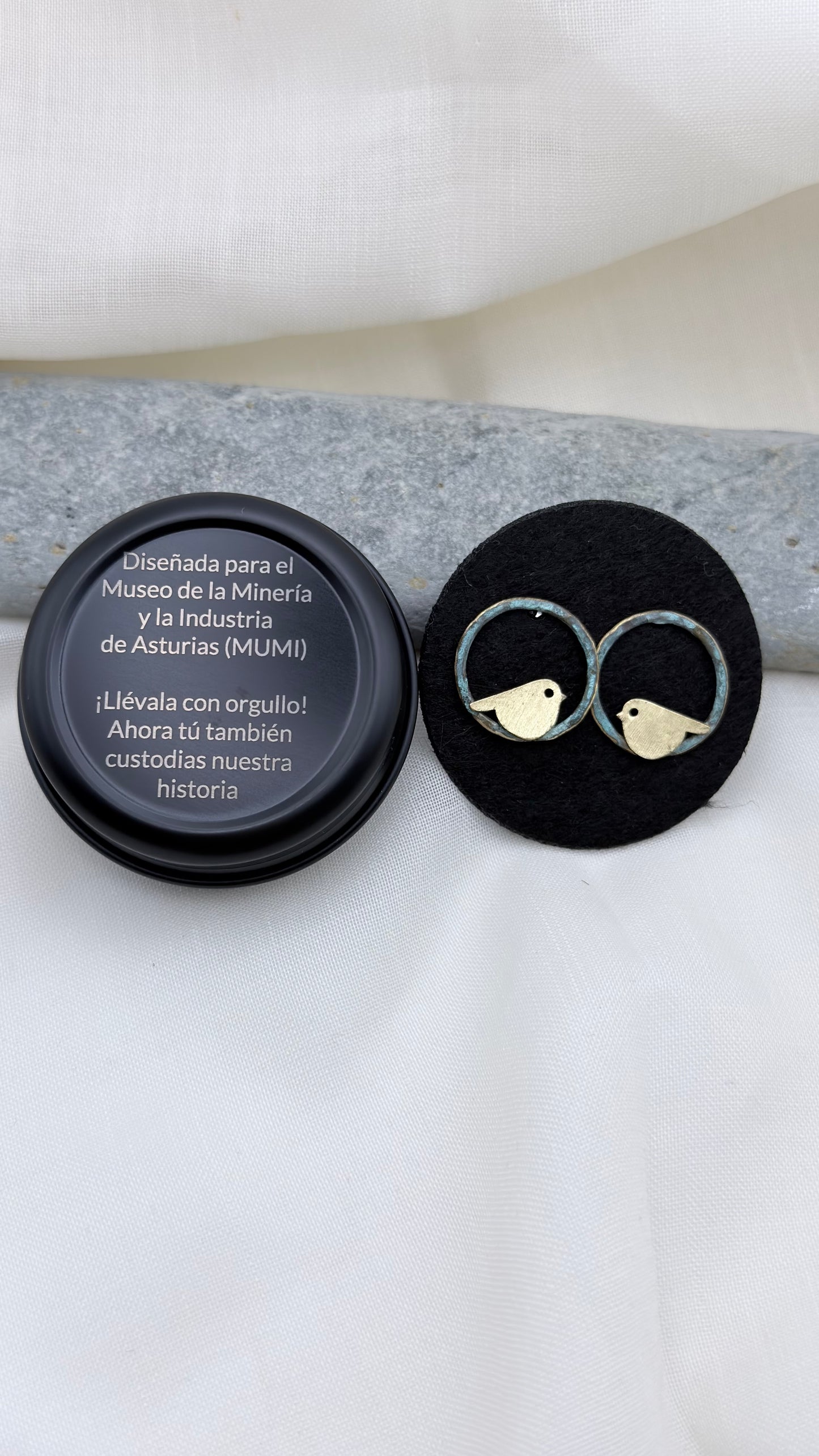 PENDIENTES AROS CANARIOS PÁTINA