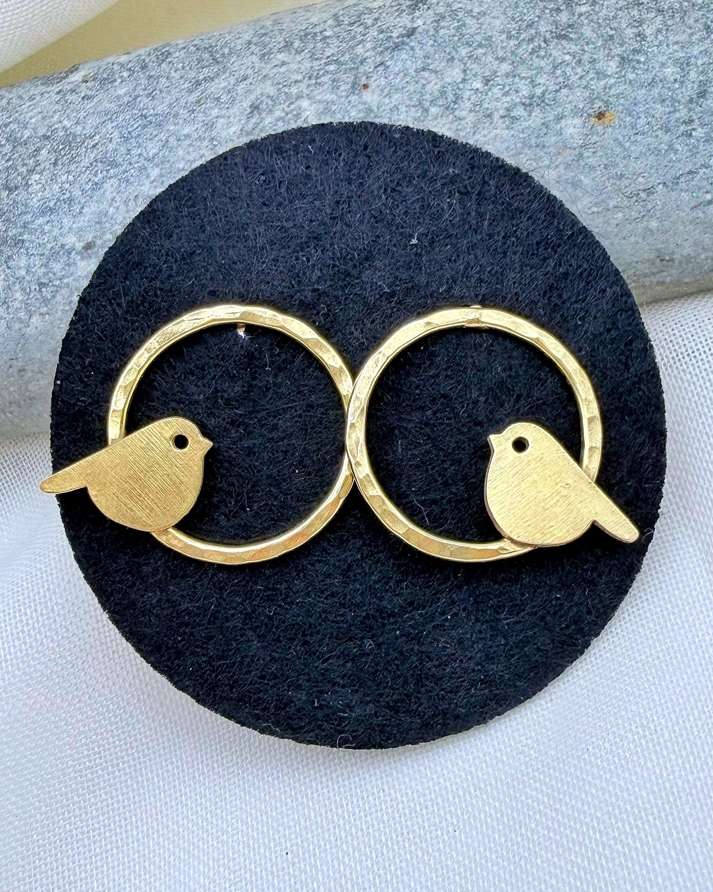 PENDIENTES AROS CANARIOS ORO