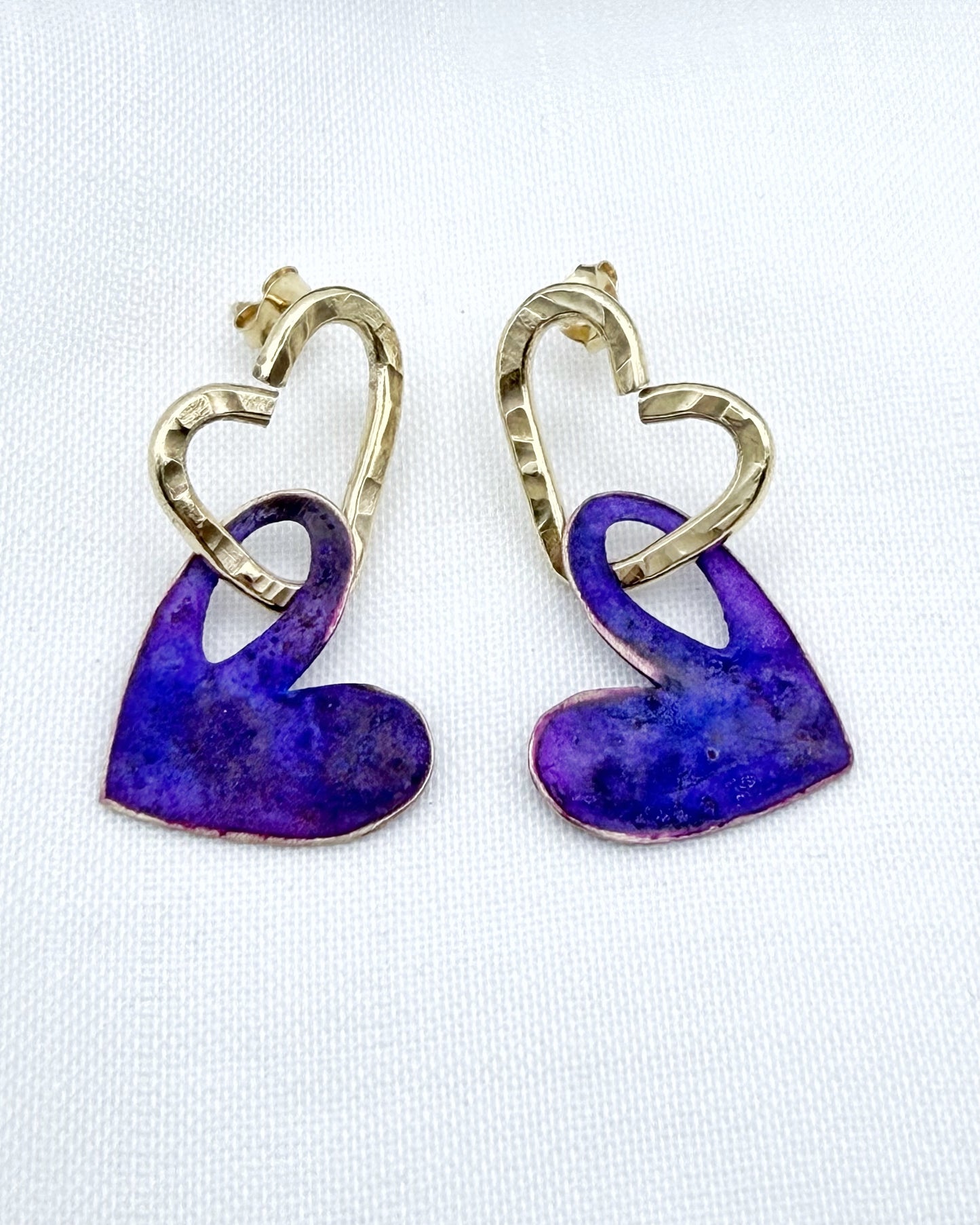 PENDIENTES DOBLE CORAZÓN