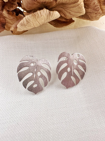 PENDIENTES MONTSERA DE PLATA