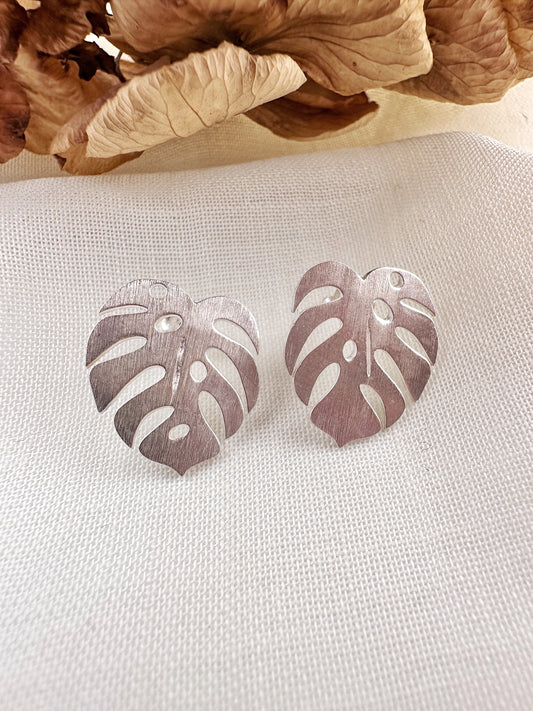PENDIENTES MONTSERA DE PLATA