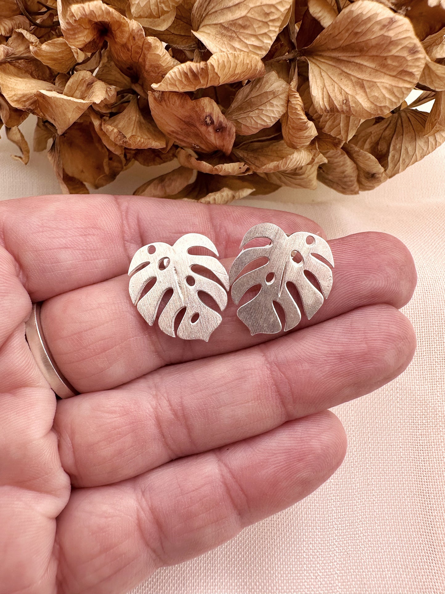 PENDIENTES MONTSERA DE PLATA