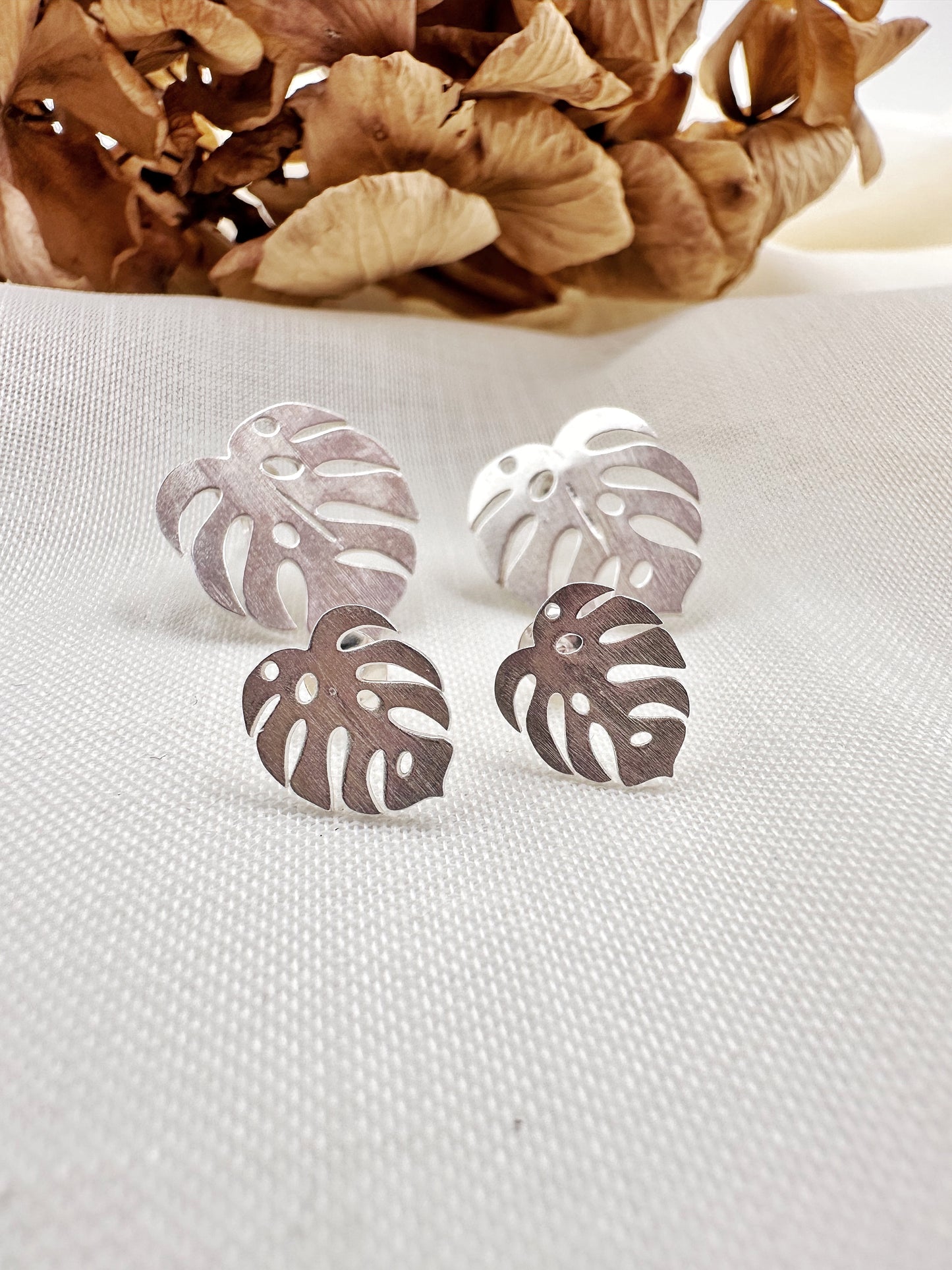 PENDIENTES MONTSERA DE PLATA